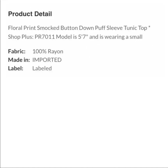 Mustard Floral Tunic - Picture 7 of 10